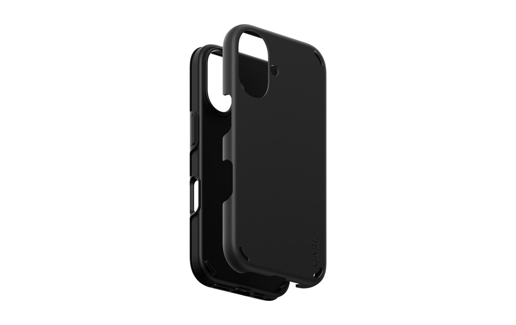 CARE Coque arrière Feature Double Defense iPhone 16 Noir