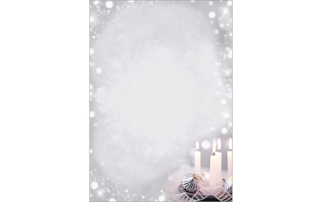 SIGEL N'pap.design Christm.sil. A4 (100 pces)