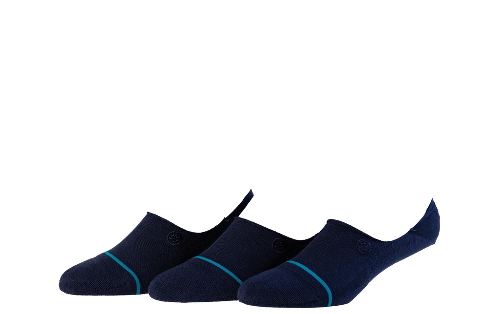 STANCE Chaussettes Icon No Show Dark Navy Lot de 3