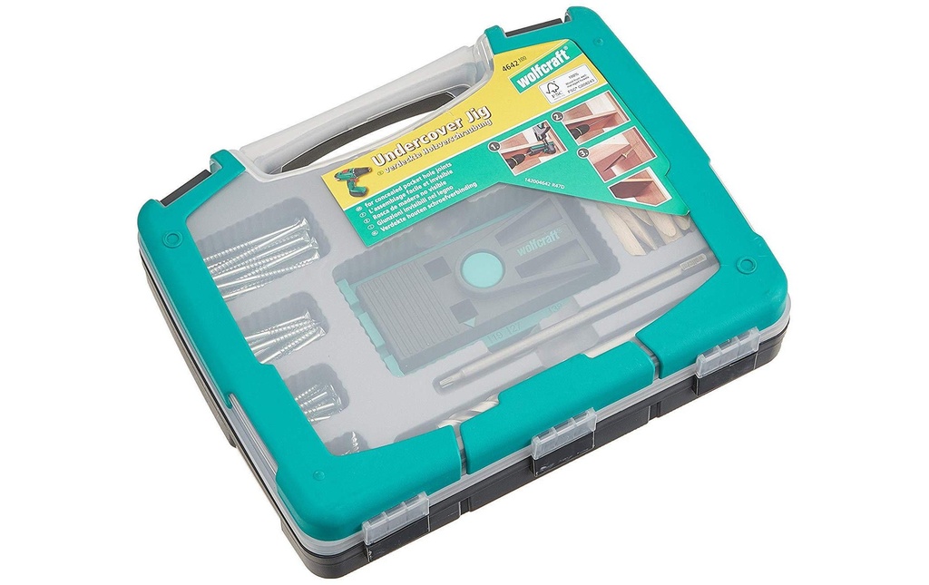 Wolfcraft Kits de gabarits d’assemblage Undercover Torx 55 pièces