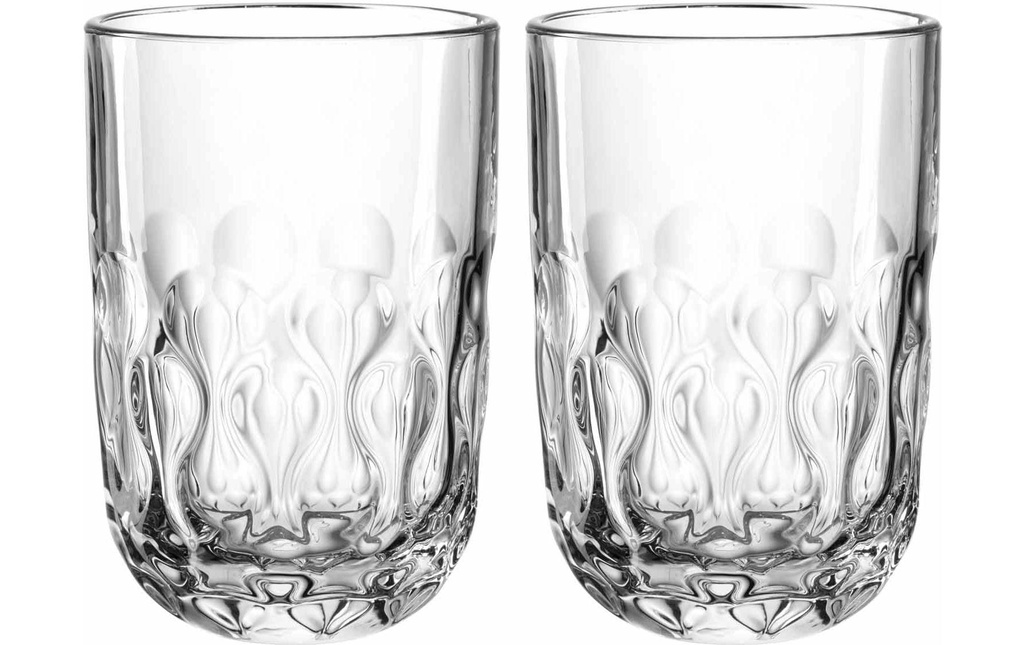 LEONARDO Verre à cappuccino Gocce 2 380 ml, 2 pièces, Transparent