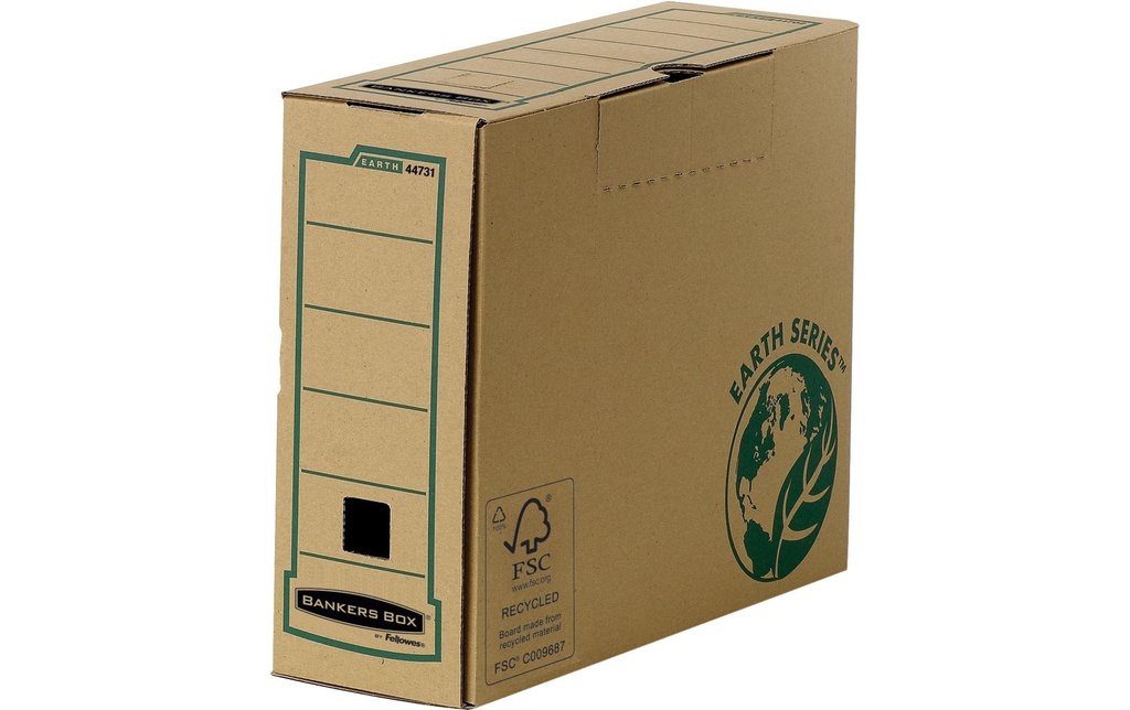 Fellowes Boîte d’archivage R-Kive EarthSeries 10 cm A4+ 20 pièces