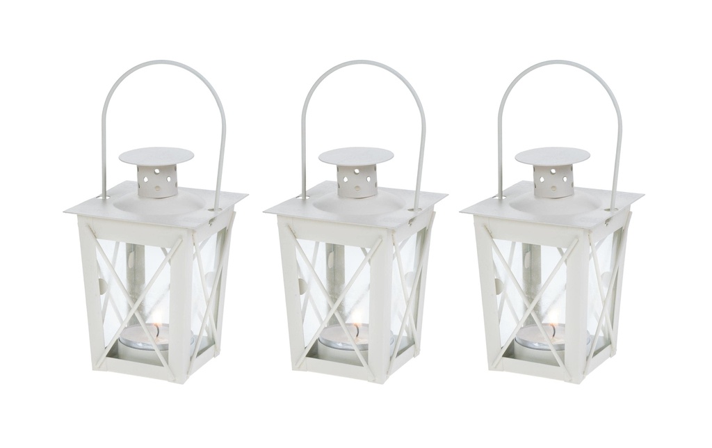 COCON Lanterne Mini, jeu de 3, Blanc