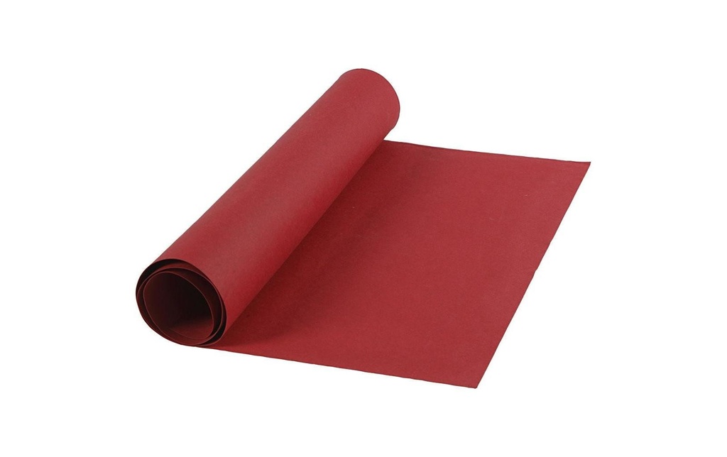 Creativ Company Papier similicuir Rouleau, 350 g, 1 pièce, rouge