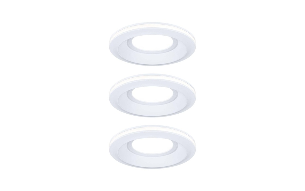 Paulmann Luminaire encastré Set de 3 LED Sormus Blanc