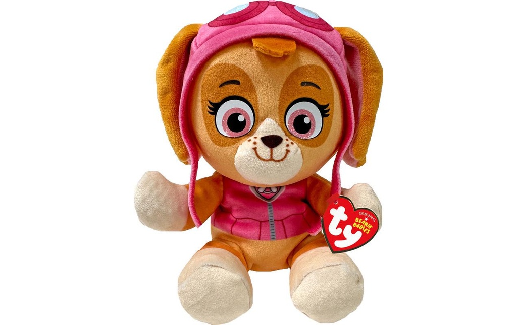 Ty Peluche Paw Patrol Skye 20 cm, Brun, Rose