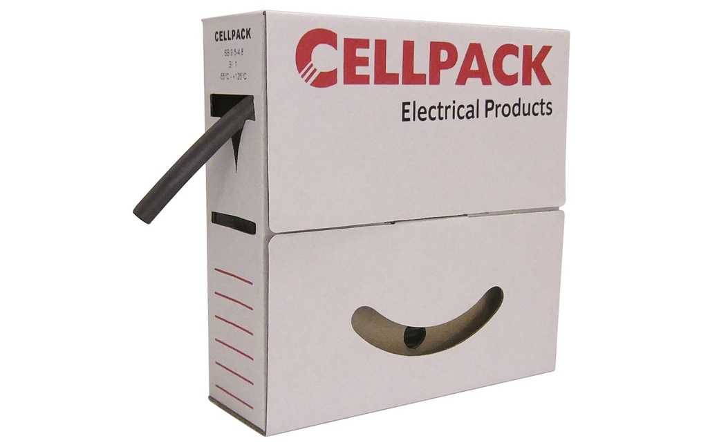 Cellpack AG Gaine thermorétractable 8 m x 12 mm Noir