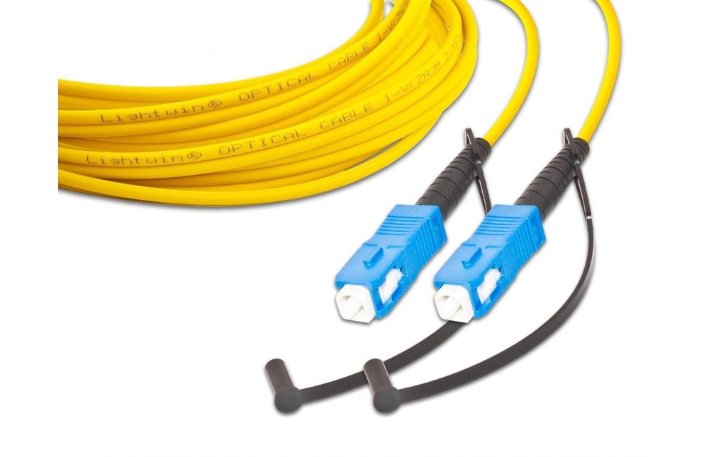 Lightwin Câble patch à fibre optique Singlemode SC – SC, OS2, Simplex, 2 m