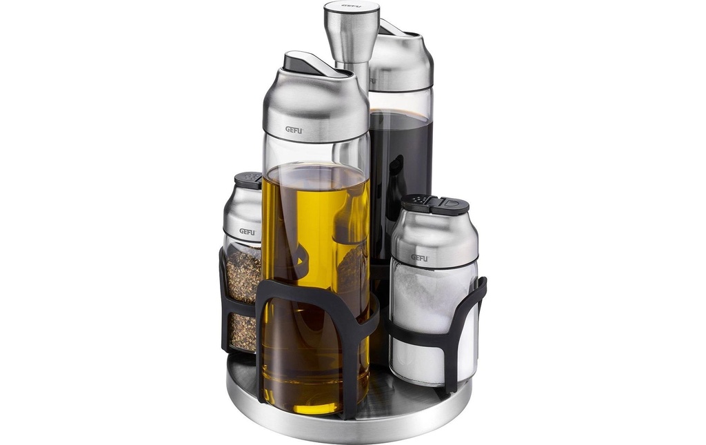 GEFU Service vinaigre-huile et épices Kippo 5 pièces