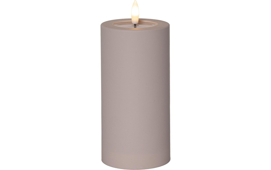 Star Trading Bougie LED Pillar Flamme douce Intérieur, 17.50 cm, Beige
