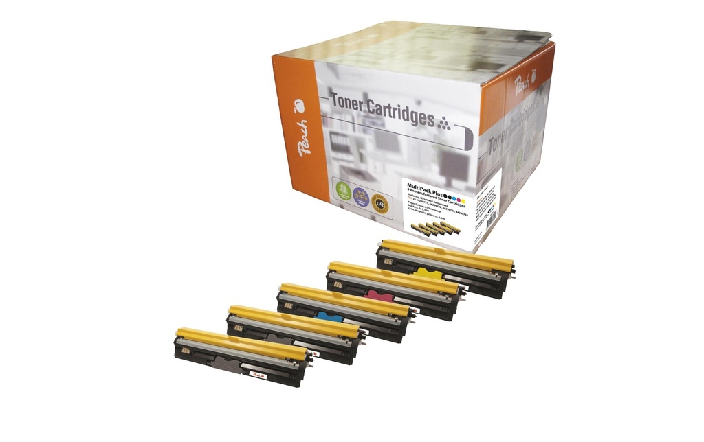 Peach Kits de toner OKI 4425 2x BK, 1x C, M, Y