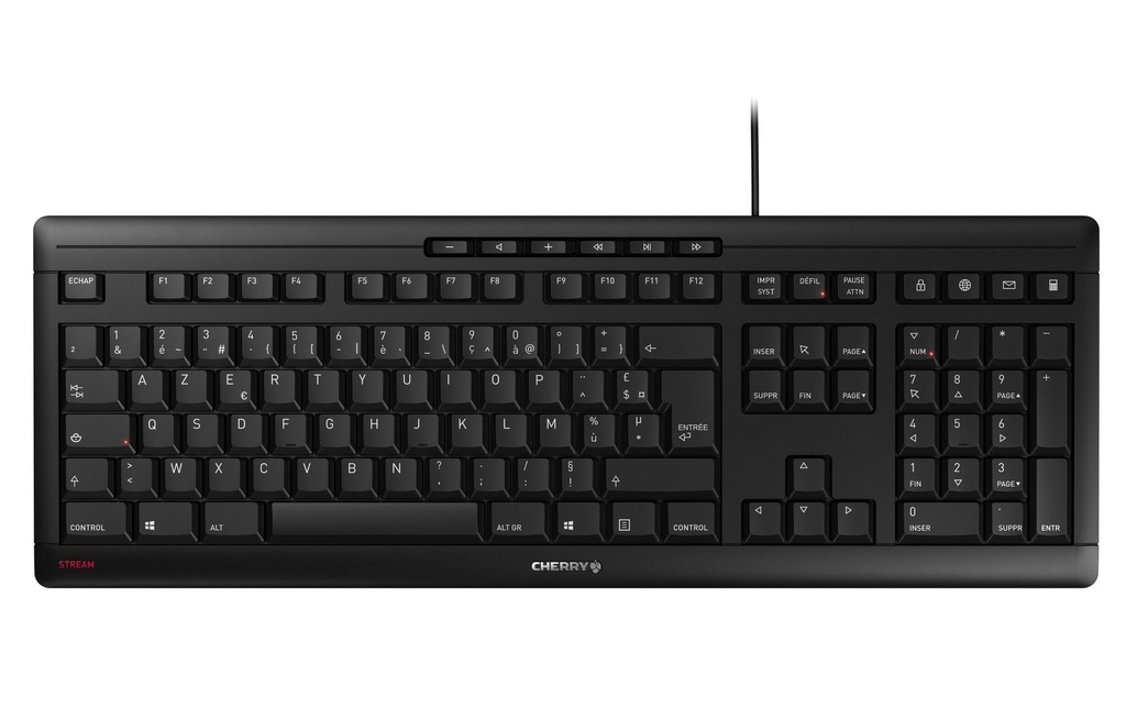 Cherry Clavier Stream FR-Layout Noir