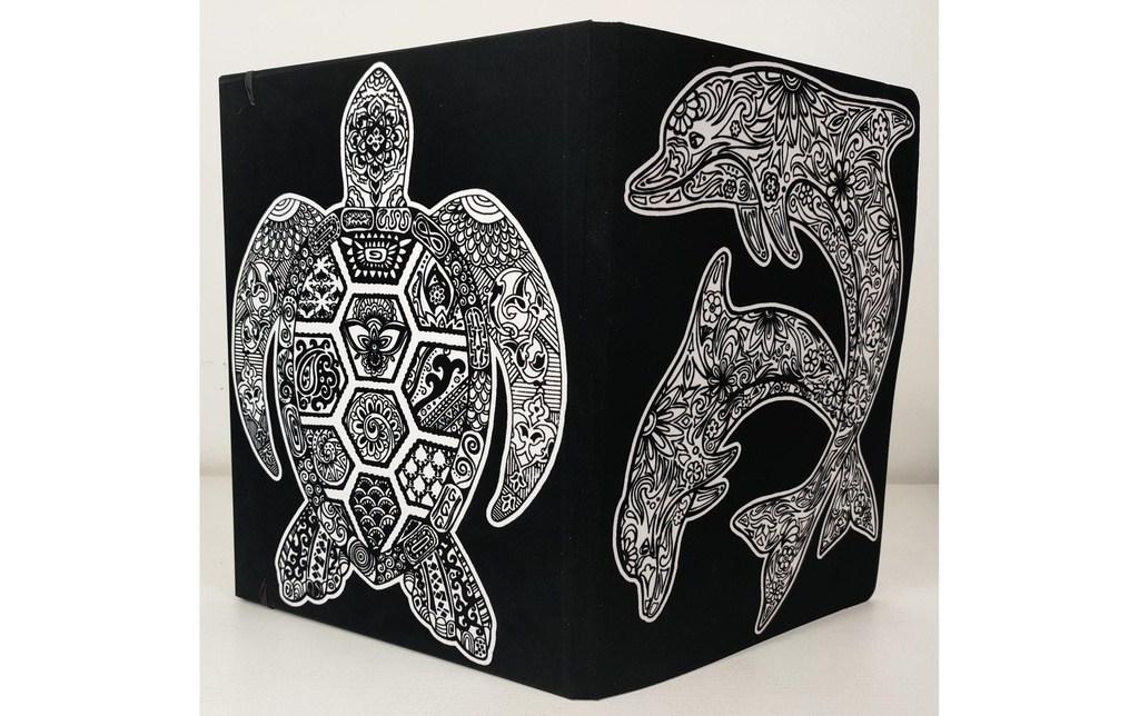 Tataruga Kits de peinture Dossier Dauphins+Tortue A4