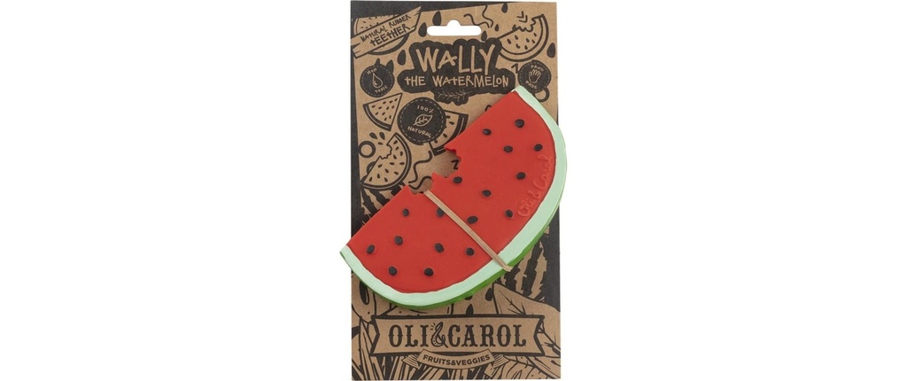 Oli&Carol Anneau de dentition Wally la pastèque