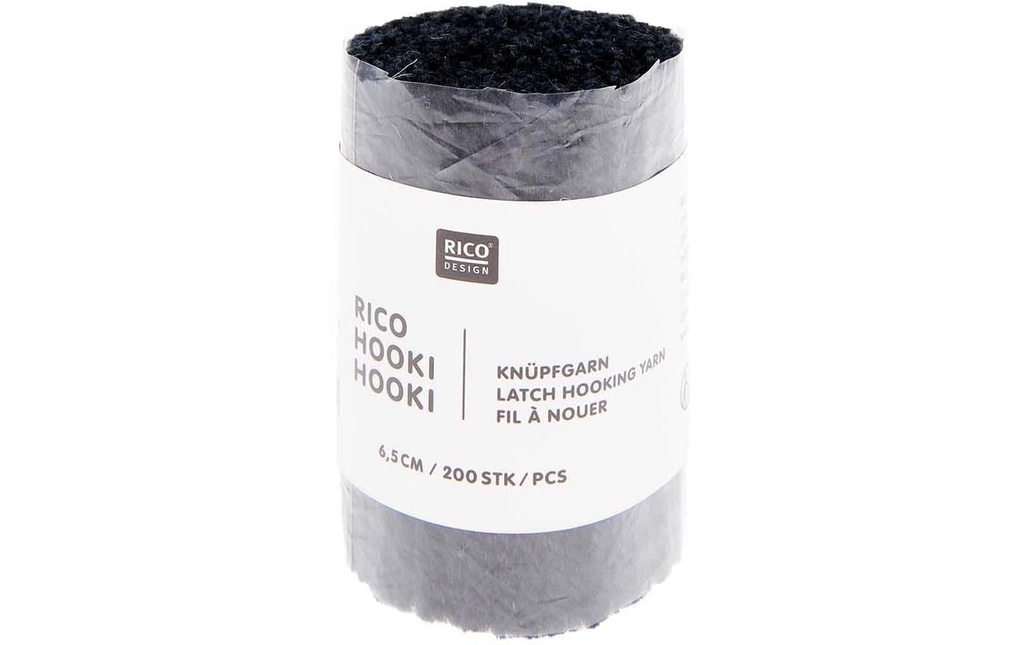 Rico Design Fil à nouer Hooki Bleu foncé