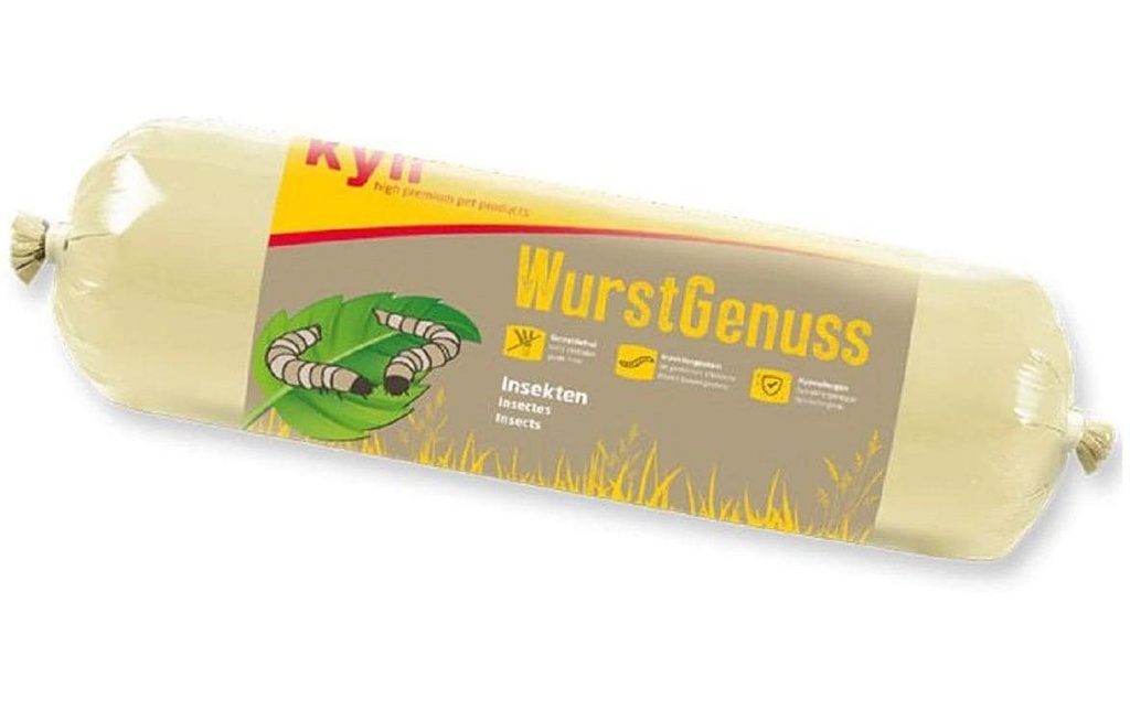 kyli Alimentation humide Le plaisir de la saucisse Insectes 200 g