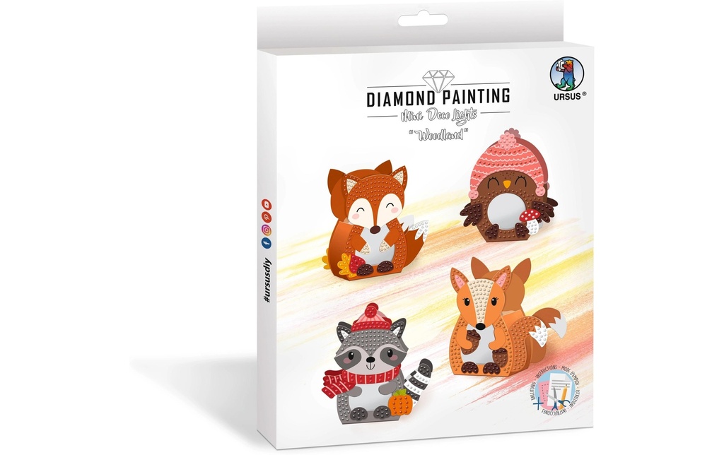URSUS Kits de bricolage Diamond Painting Woodland