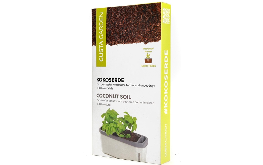 Gusta Garden Terreau de coco HARRY HERBS, 400 g