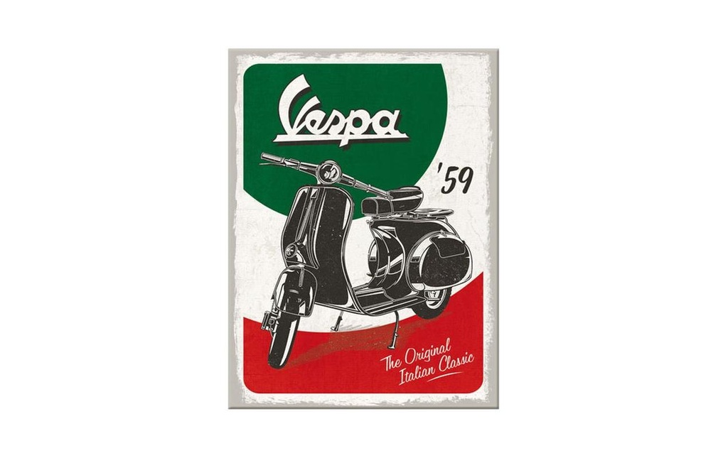 Nostalgic Art Aimant Vespa 1 Pièce/s, Noir/Rouge/Blanc