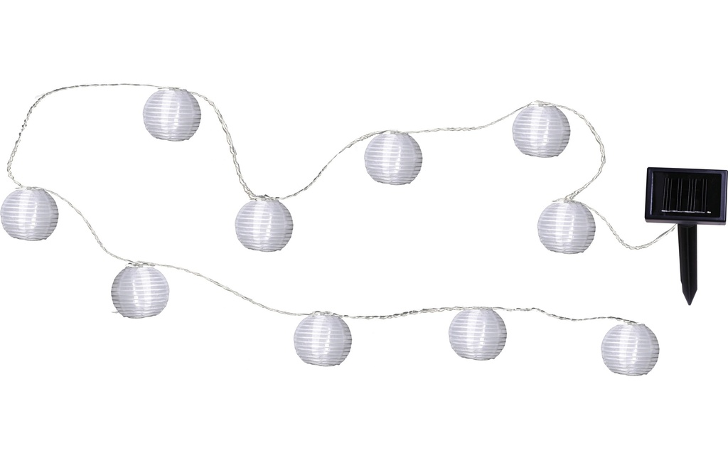 Star Trading Guirlande lumineuse Solar Festival 270 cm, Blanc