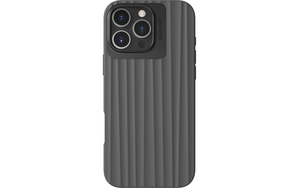 Nudient Coque arrière Bold MagSafe iPhone 16 Pro Max Storm Black