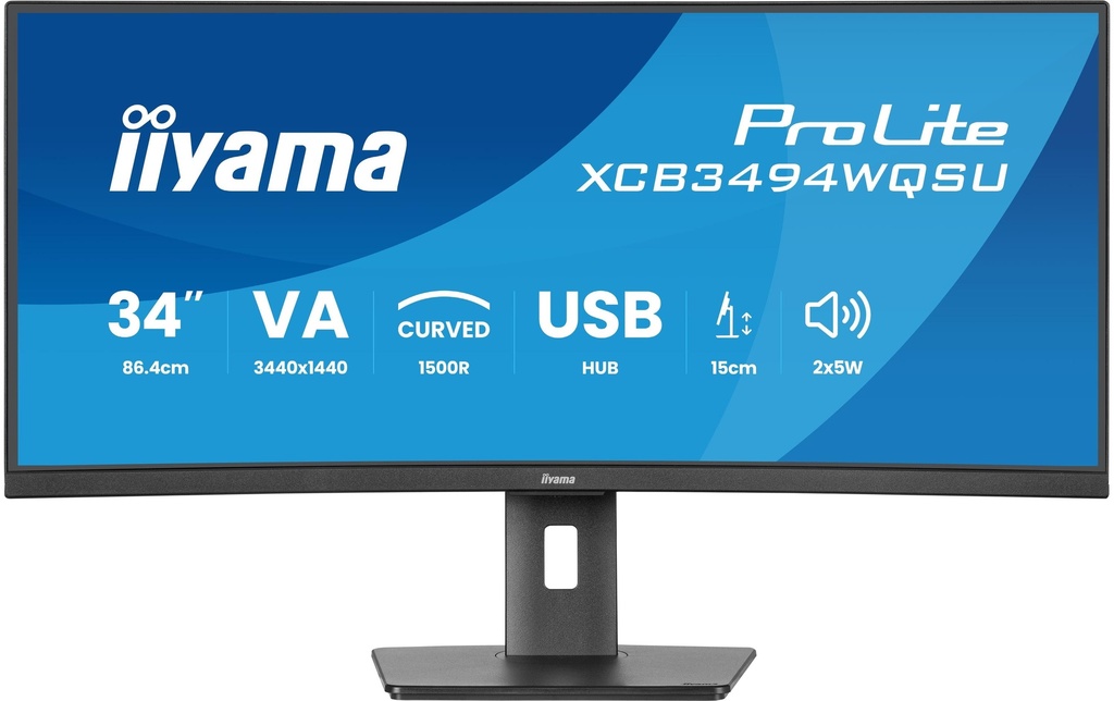 iiyama Moniteur ProLite XCB3494WQSU-B1 34 , 3440 x 1440 (UWQHD)