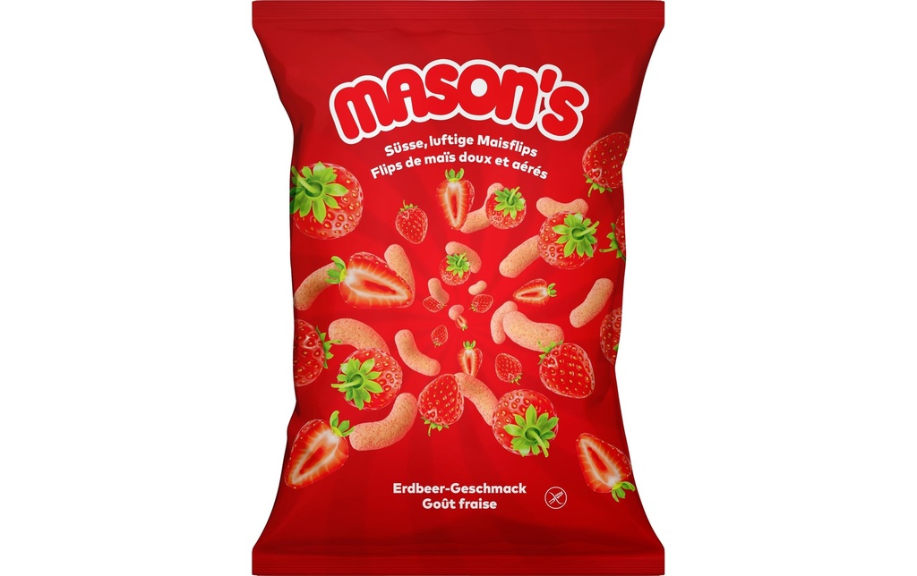 Mason's Flips de maïs au goût de fraise 50 g
