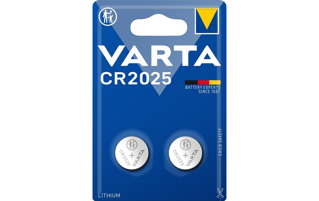 Varta Pile bouton CR2025 , 2 Pièce/s