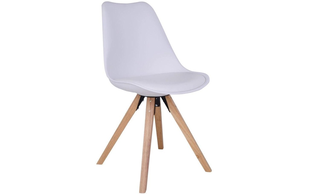 House Nordic Chaise Bergen 2 pièces, 86 x 55 cm, Brun/Blanc