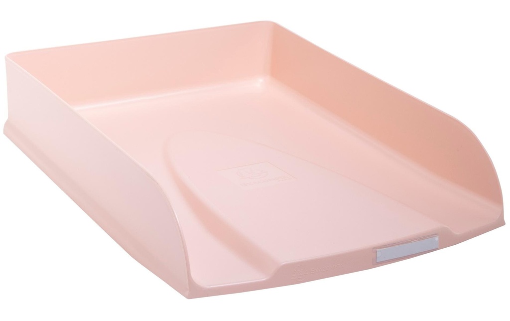 Exacompta Corbeille à courier Skandi Styli A4+ rose clair