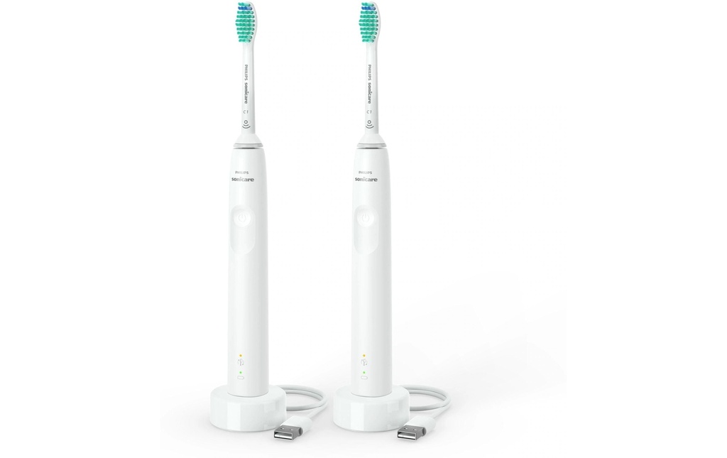 Philips Brosse à dents sonique Duo Sonicare Series 3100 Blanc
