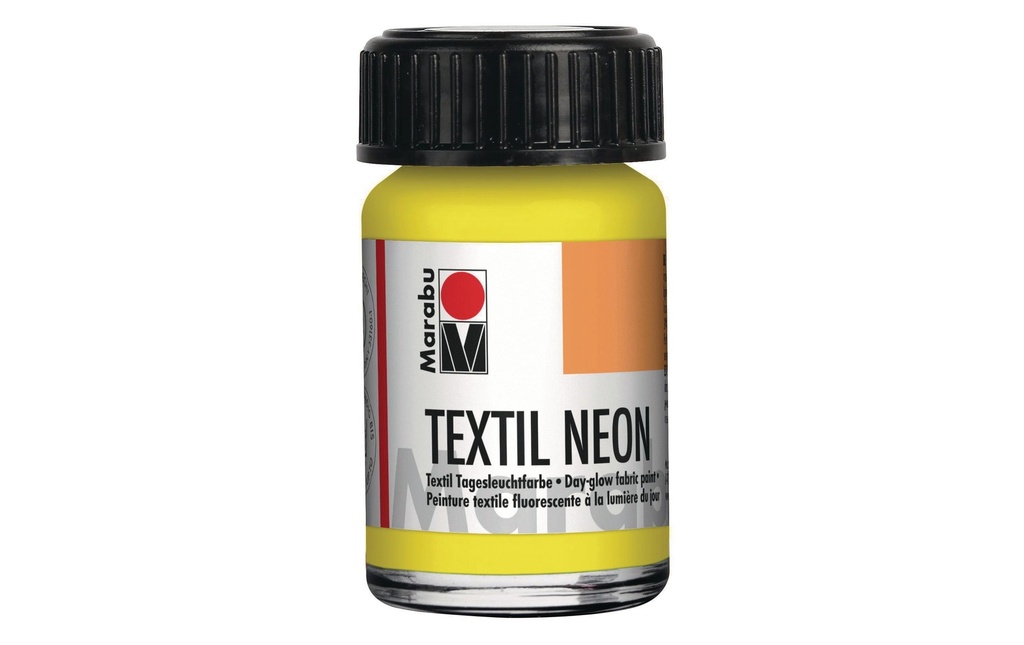Marabu Peinture pour textile Neon UV 15 ml Jaune néon