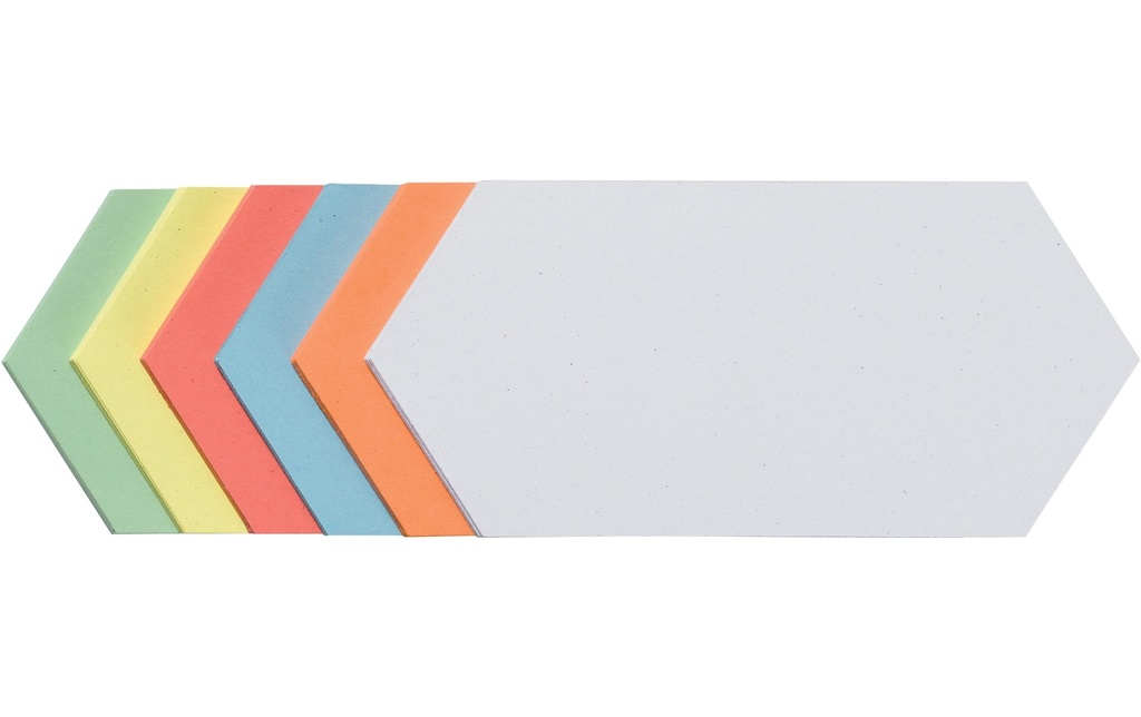 Franken Cartes de présentation Rhombus 20 x 9.5 cm, assortis, 250 pièces