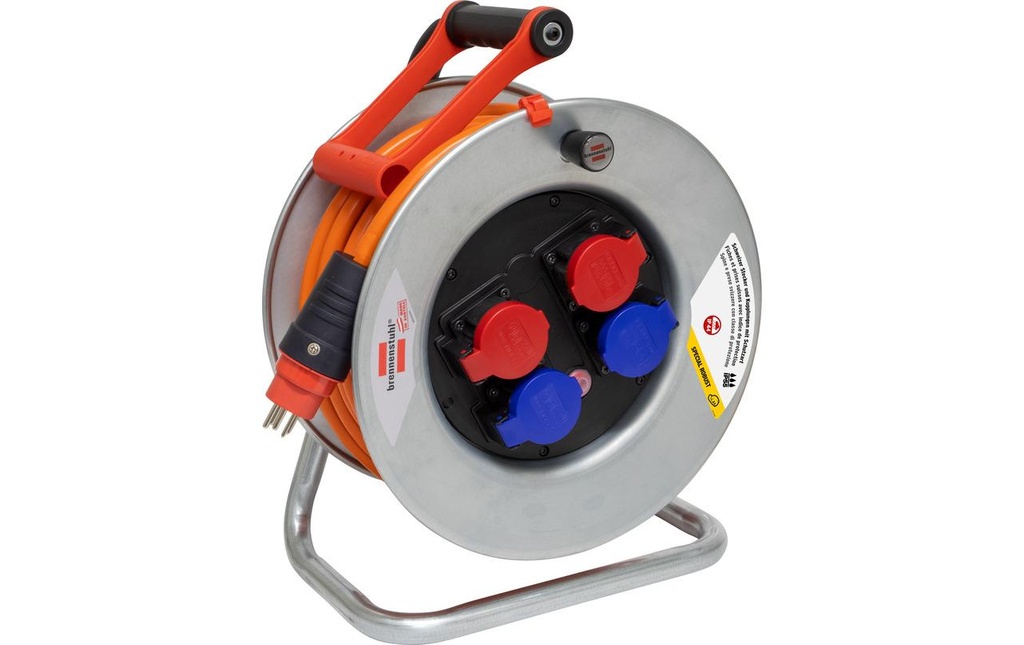 Brennenstuhl Enrouleur de câble pour chantier Garant SK 320 25 m 2x T15/13