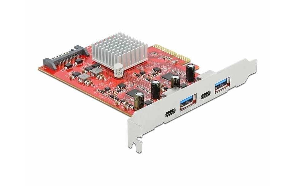 Delock Carte PCI Express 89041 USB 3.1 Gen2 - 2x USB-A + 2x USB-C
