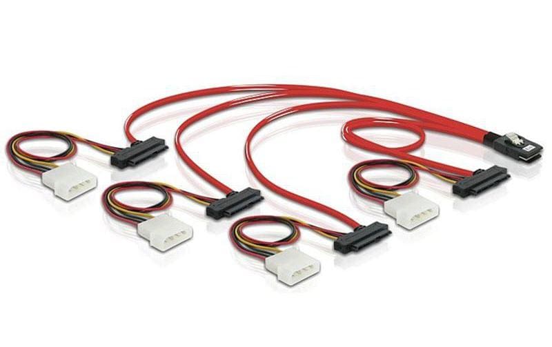 Delock Câble SAS SFF-8087 - 4x SFF-8482 50 cm
