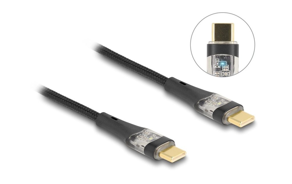 Delock Câble USB 2.0 PD 3.0 100W USB-C - USB-C 1 m