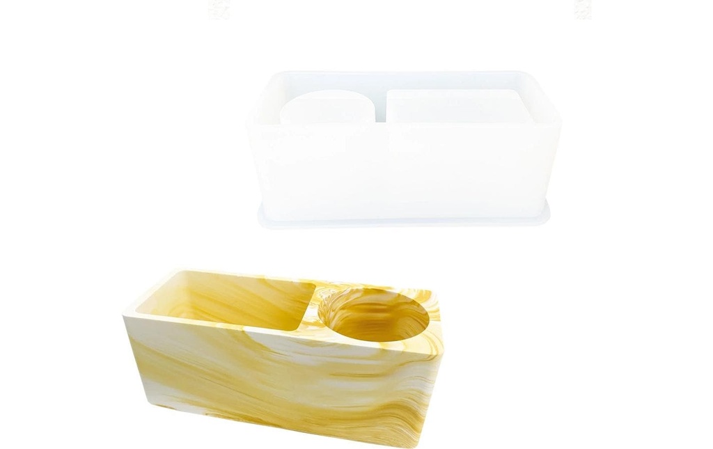 Jesmonite Moule à couler Porte-stylo, 19.1 cm x 9 cm x 7.1 cm