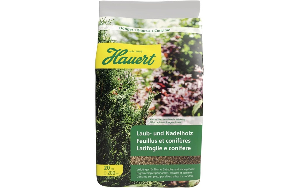 Hauert Engrais bois dur et bois tendre, 20 kg