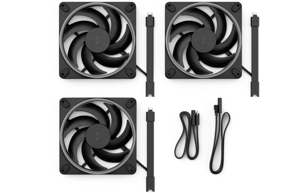 Fractal Design Ventilateur PC Momentum 14 RGB noir, pack de 3