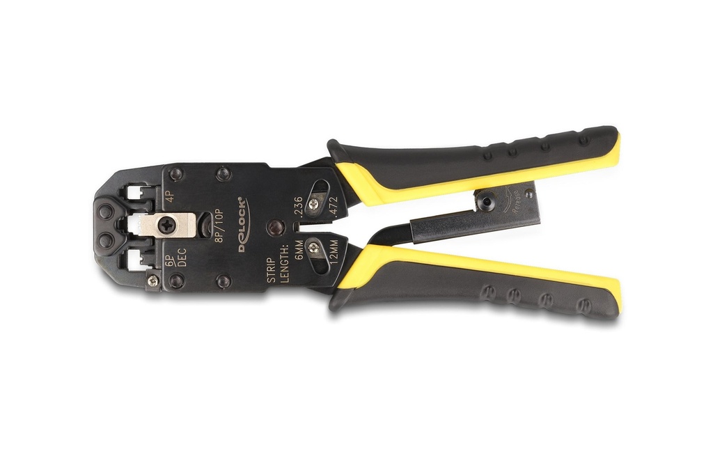 Delock Pince à sertir pour RJ50, RJ45, RJ12/11, 6P DEC, 4P