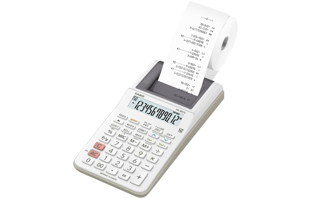 Casio Calculatrice de bureau CS-HR-8RCE-WE
