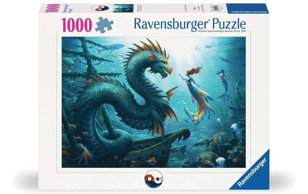Ravensburger Puzzle Dragon, Mermaid et Turtles