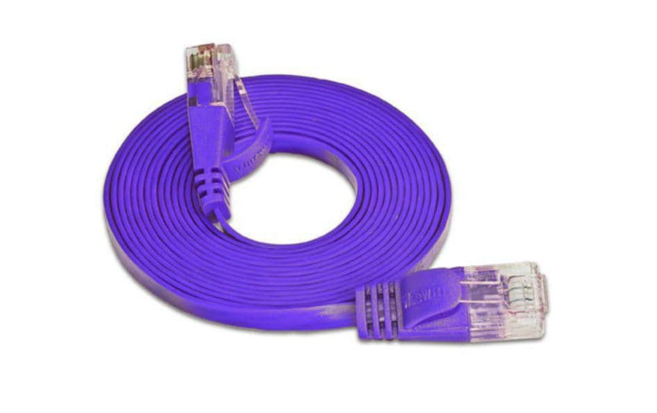SLIM Câble patch slim RJ-45 - RJ-45, Cat 6, UTP, 2 m, Violet
