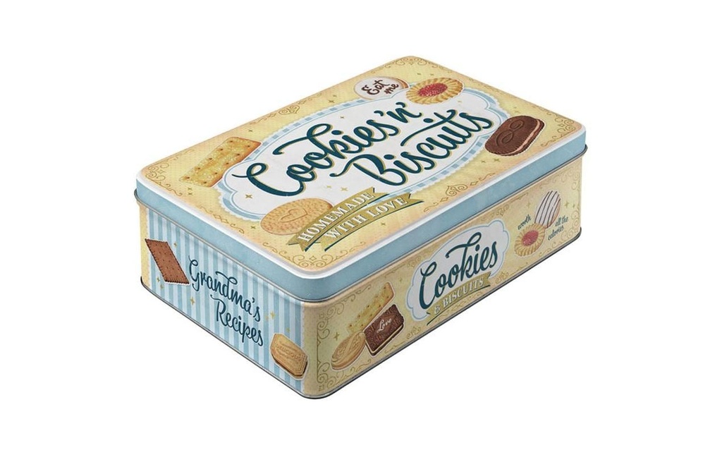 Nostalgic Art Boîte à provisions Cookies 'n' Biscuits 3 l, Multicolore
