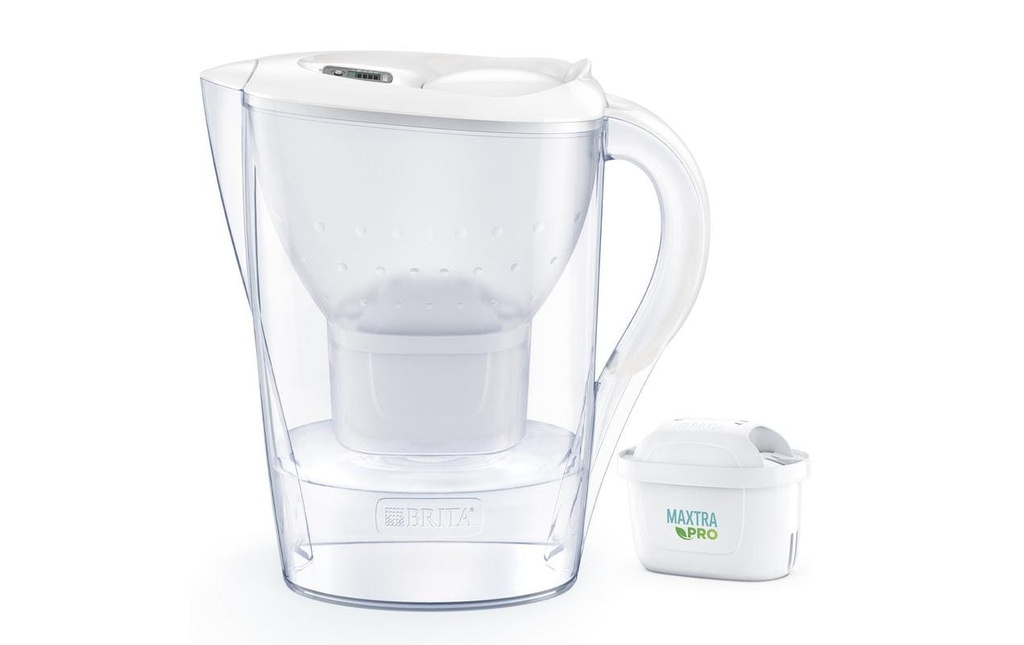 BRITA Carafe filtrante Marella blanc incl. 1x cartouche Maxtra Pro
