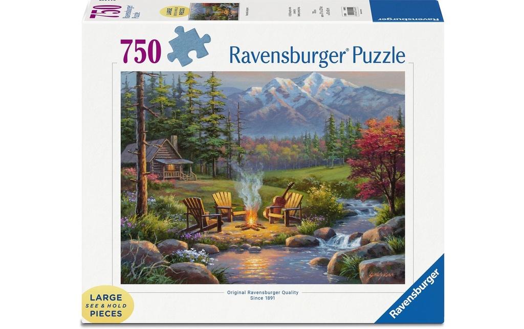 Ravensburger Puzzle Feu de camp romantique 750 pièces