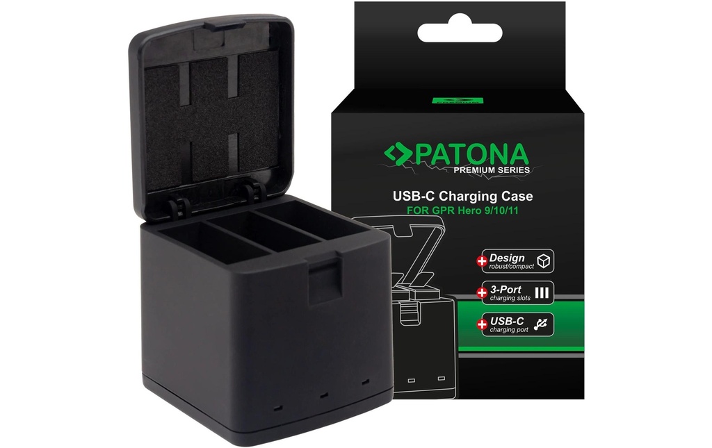 Patona Chargeur Chargeur triple premium
