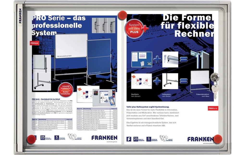 Franken Vitrine X-tra!Line 2 x A4