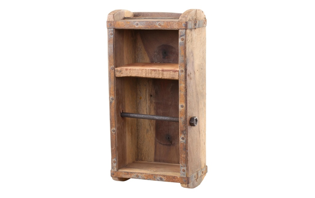Chic Antique Porte-rouleau pour papier de toilette en forme de brique Brun